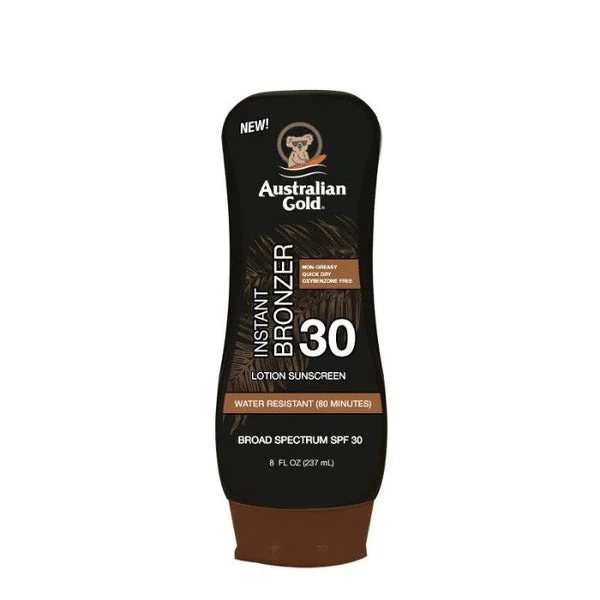 Australian Gold Instant Bronzer Lotion Sunscreen 8 oz
