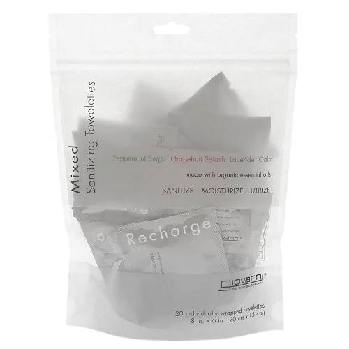 Giovanni Hand Sanitizing Wipes 20 Count