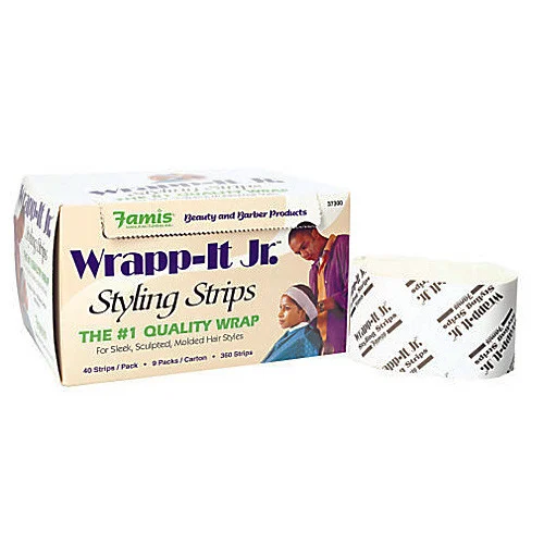 GRAHAM Wrap-It Jr. Styling Strips 9 Packs of 40 Strips