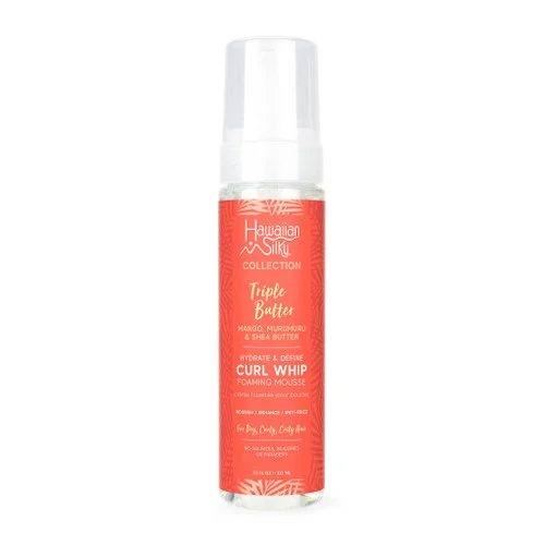 Hawaiian Silky Triple Butter Hydrate & Define Curl Whip Foaming Mousse 7.5 oz.
