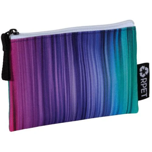 Harry Koenig Large Colored Stripes Cosmetic Bag