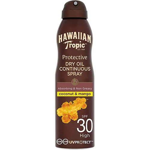 Hawaiian Tropic Continuous Spray Dry Oil SPF 30 6 oz