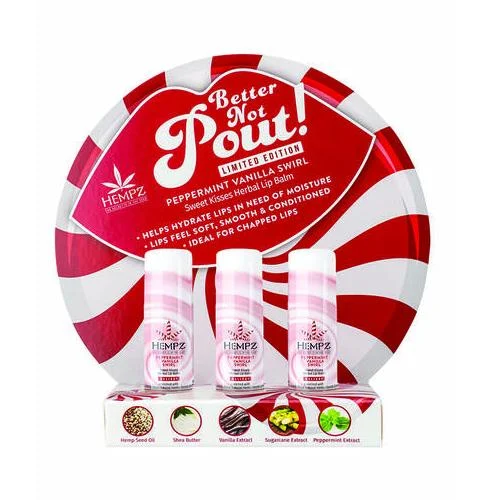 Hempz Peppermint Vanilla Swirl Lip Balm Holiday (1 lip balm)