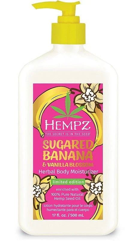 Hempz LE Sugared Banana & Vanilla Blossom Herbal Body Moisturizer - 17 oz