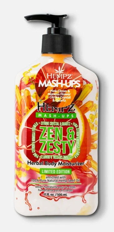 Hempz Mash-Ups LE Zen & Zesty Herbal Body Moisturizer - 17 oz