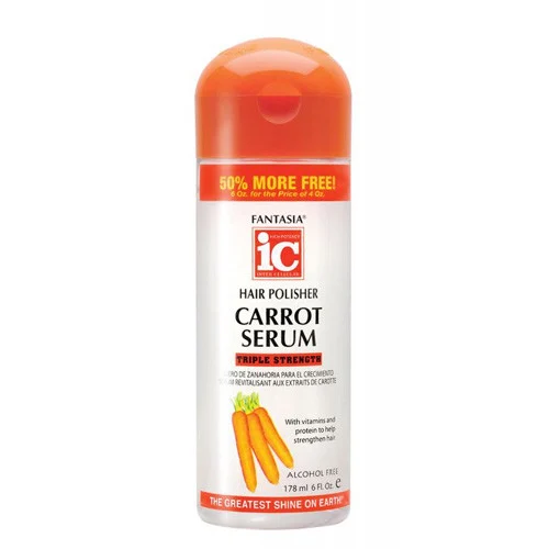 IC Fantasia Hair Polisher Carrot Growth Serum Triple Strength 6 oz