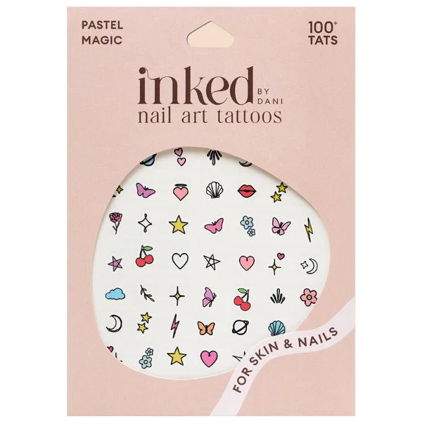 Inked by Dani Pastel Magic Nail Art Temporary Tattoos
