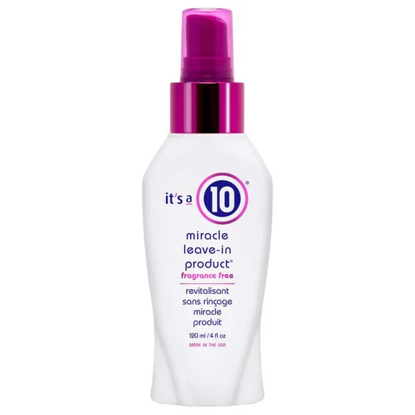 It's a 10 Miracle Leave-In Fragrance Free 4 oz