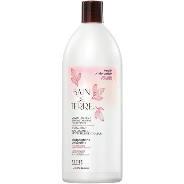 Bain De Terre Keratin Color Protect Strengthening Conditioner 33.8 oz