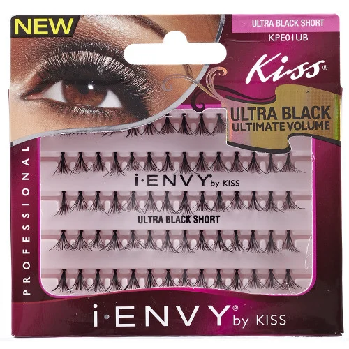 Kiss i ENVY Individual Eyelashes Ultra Black Short, KPE01UB