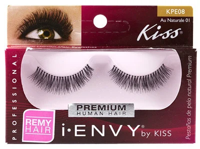 Kiss i ENVY 100% Human Eyelash Full Strip Au Naturale 01, KPE08