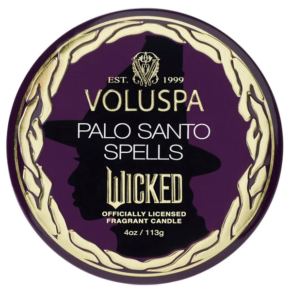 Voluspa Wicked Act 2 Mini Tin Candle- Palo Santo Spells