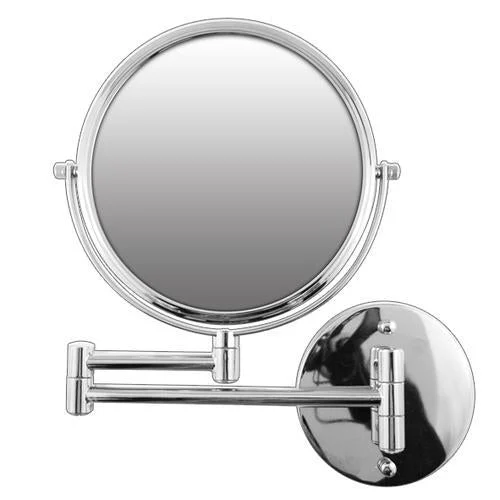 Rucci 7X Silver Wall Mounted Extendable Mirror-Chrome Finish