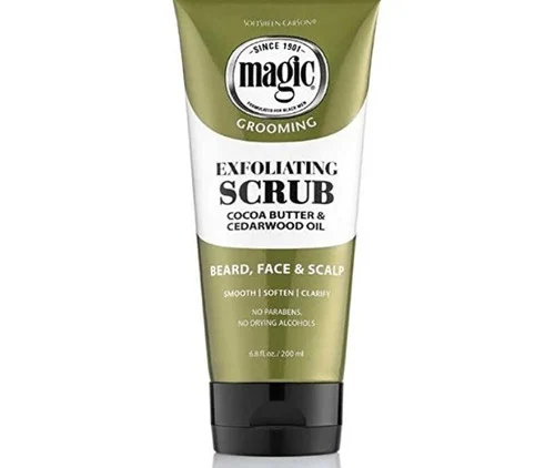 Magic Razorless Cream Shave Exfoliating Scrub Cocoa Butter & Cedarwood oil 6 oz