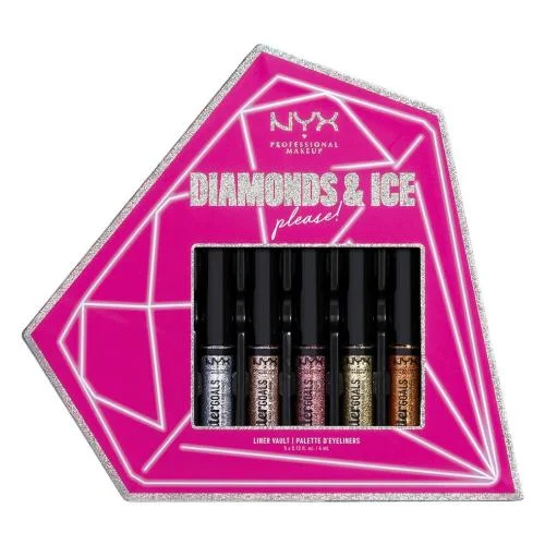 NYX Professional Diamonds + Ice Glitter Goals Liner Kit 01