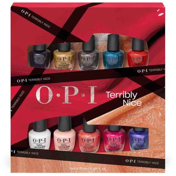 OPI Nail Polish Terribly Nice Mini Pack 10 pc Holiday 2023