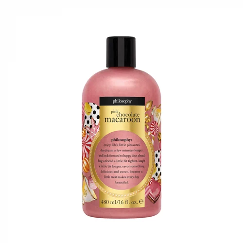 Philosophy Pink Chocolate Macarroon Holiday Shower Gel 16 oz