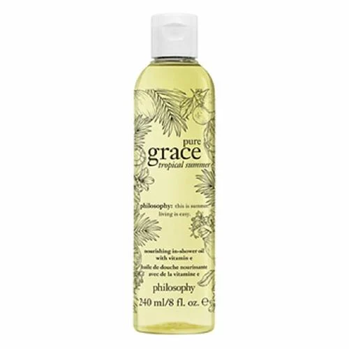 Philosophy Pure Grace Womens Tropical Summer In-Shower Oil 8 oz