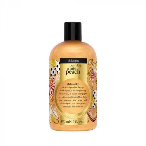 Philosophy Sparkling White Peach Holiday Shower Gel 16 oz
