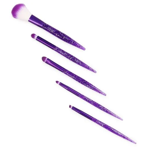 Royal Brush Chique 5 Pcs Everyday Face Set Purple Multiglitter