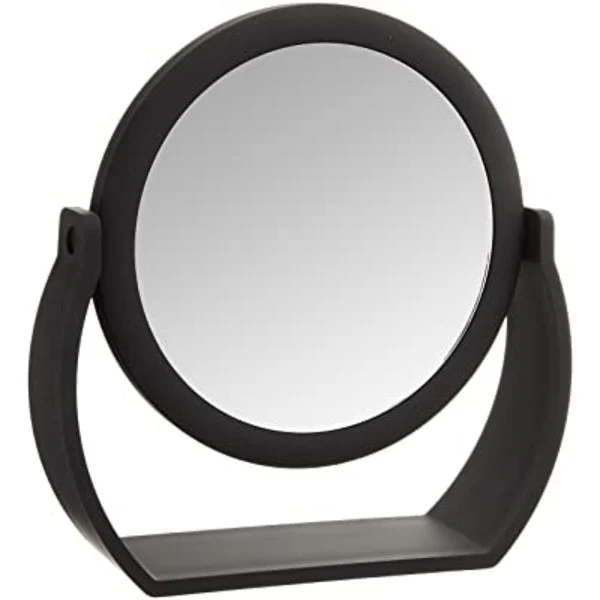 Rucci 10X/1X Black Soft Touch Vanity Mirror