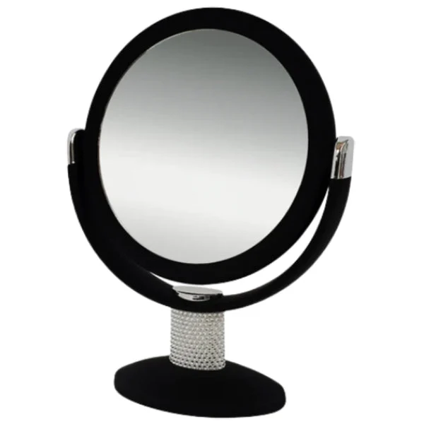 Rucci 10X/1X Vanity Mirror-Clear View w/ Crystal Design Stand