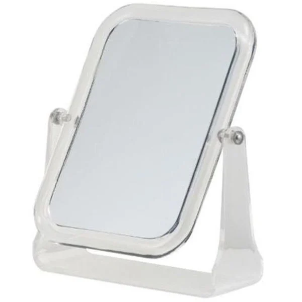 Rucci 3X/1X Rectangle Acrylic Clear Dual Sided Makeup Mirror