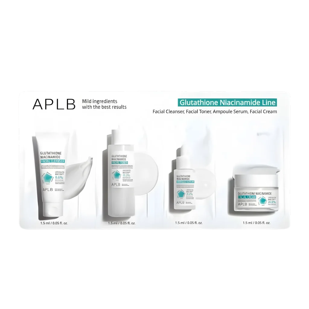 Glutathione Niacinamide Skin Care 4 Types - Sachet Set