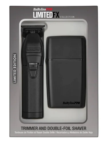 BaByliss PRO BlackFX Collection Combo - FX787B Trimmer & FXFS2B Shaver