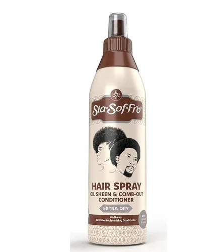 Sta-Sof-Fro Hair & Scalp Spray Oil Sheen & Comb-Out Conditioner Extra Dry 8 oz.