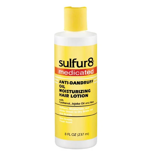 Sulfur 8 Medicated Anti-Dandruff Oil Moisturizing Hair Lotion 8 oz