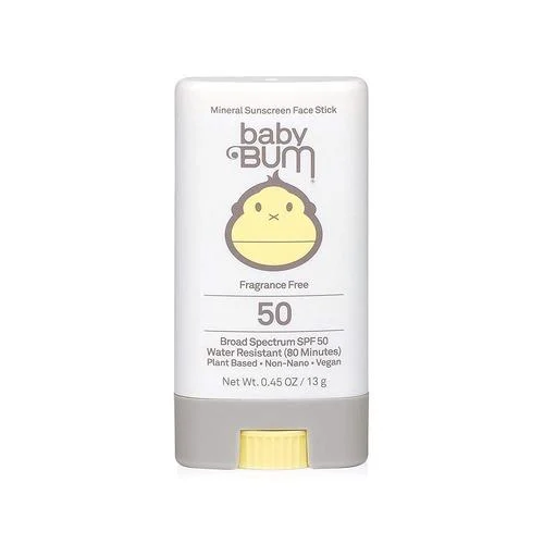 Sun Bum Baby Bum SPF 50 Mineral Sunscreen Face Stick .45 oz