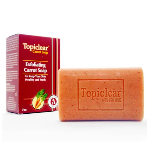 Topiclear Carrot Treament Soap with Carrot Extract & Vitamin E & A 7 oz
