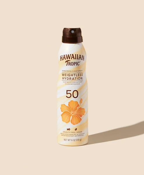 Hawaiian Tropic SPF 50 Clear Spray Sunscreen 6 oz