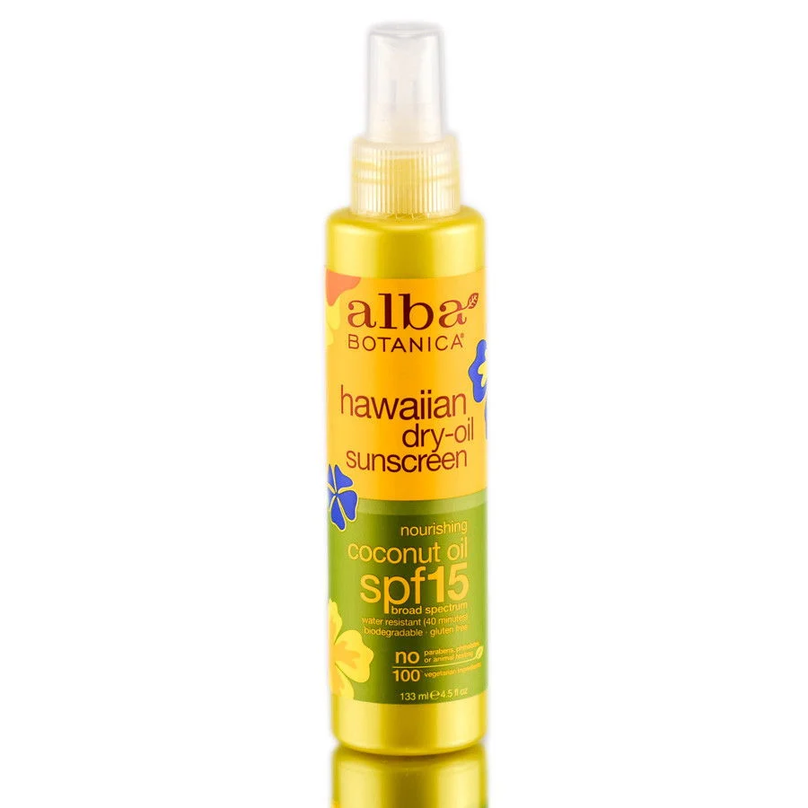 Hawaiian Coconut Dry oil with SPF-15 - 4.5 oz