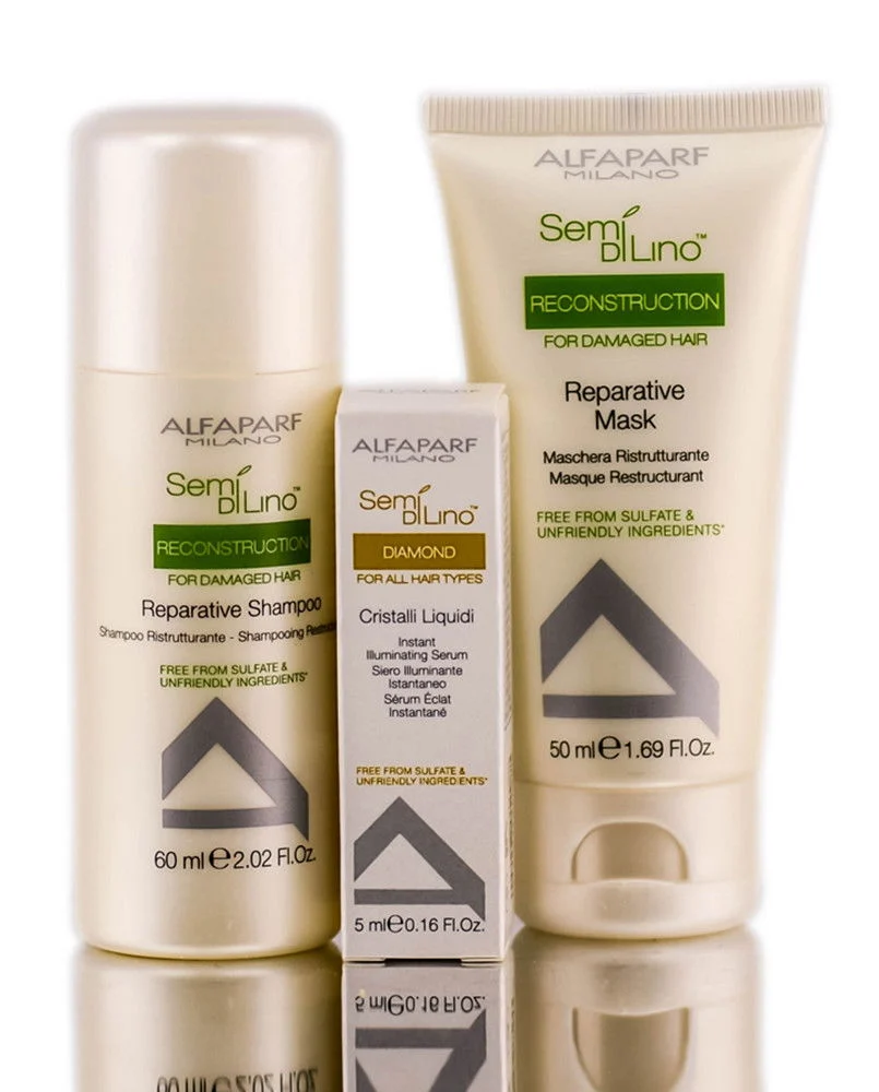 Alfaparf Hair Set - Shine & Repair Treatment - Option : Reparative Trio