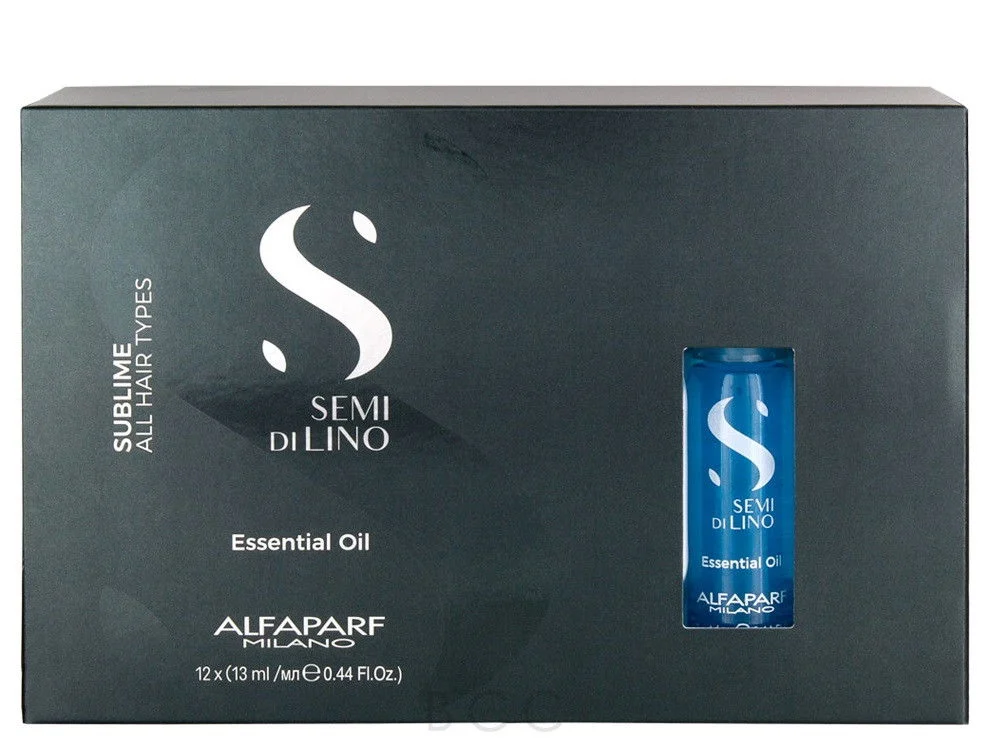 Alfaparf Semi Di Lino SUBLIME Diamond Illuminating Essential Oil - Size : 0.43 oz - 12 vials
