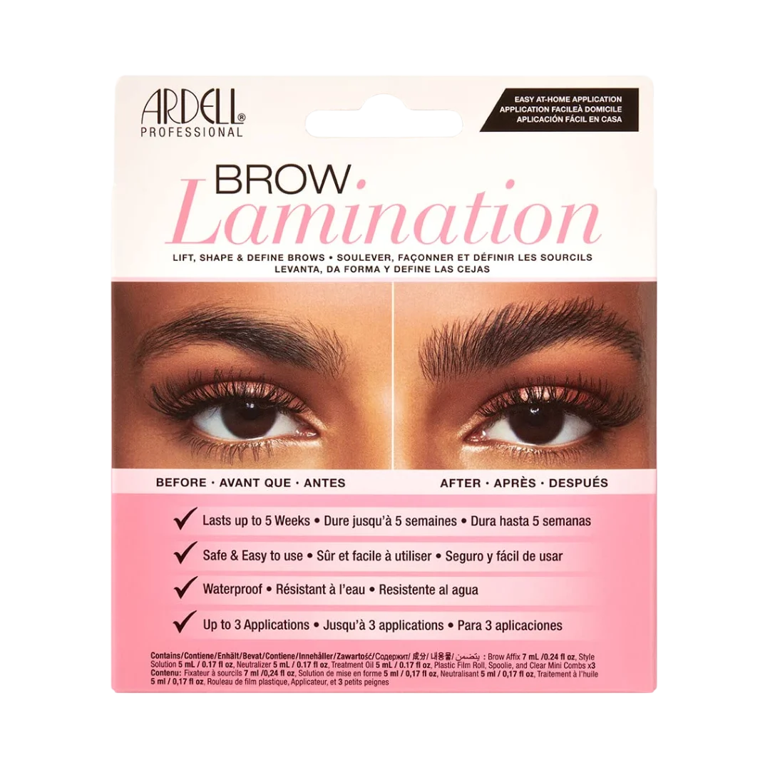 Ardell Brow Lamination Kit, Lift, Shape, and Define Brows, Waterproof - 1 Pack