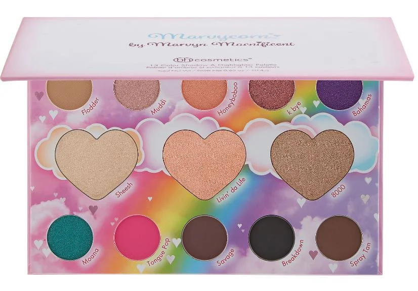 Marvycorn Shadow & Highlighter Palette - 13 Colors