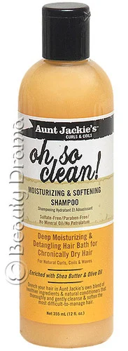Aunt Jackie's Oh So Clean! Moisturizing & Softening Shampoo 12 oz