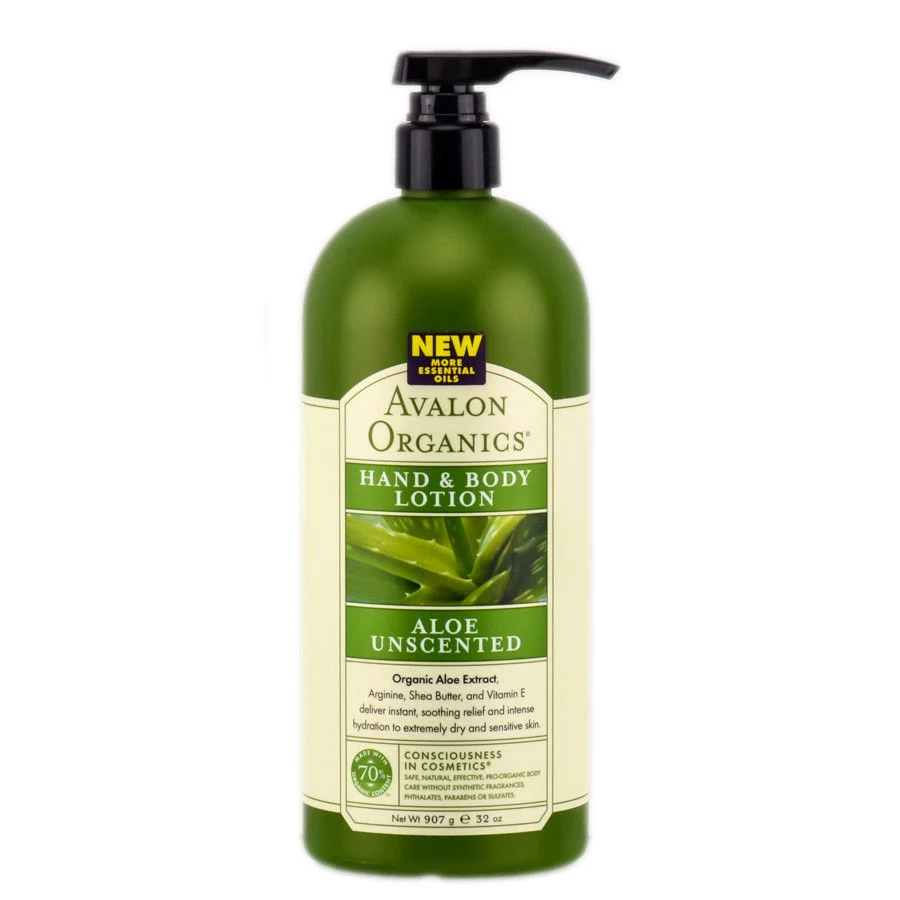 Aloe Unscented Hand & Body Lotion - Size : 32 oz