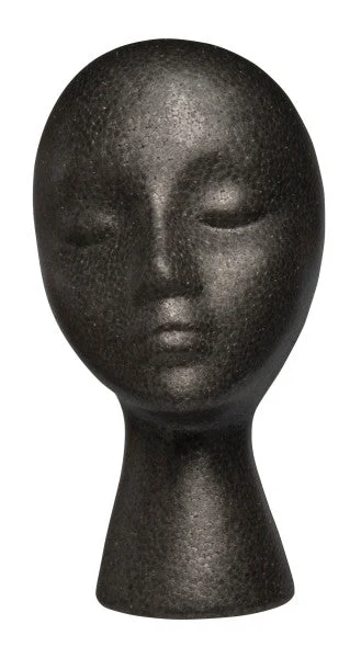 Diane Styrofoam Wig Head-Black