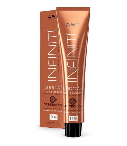 Affinage ASP Infiniti b:BROWN Lift & Colour Permanent Hair Color (3.4 oz) - B6