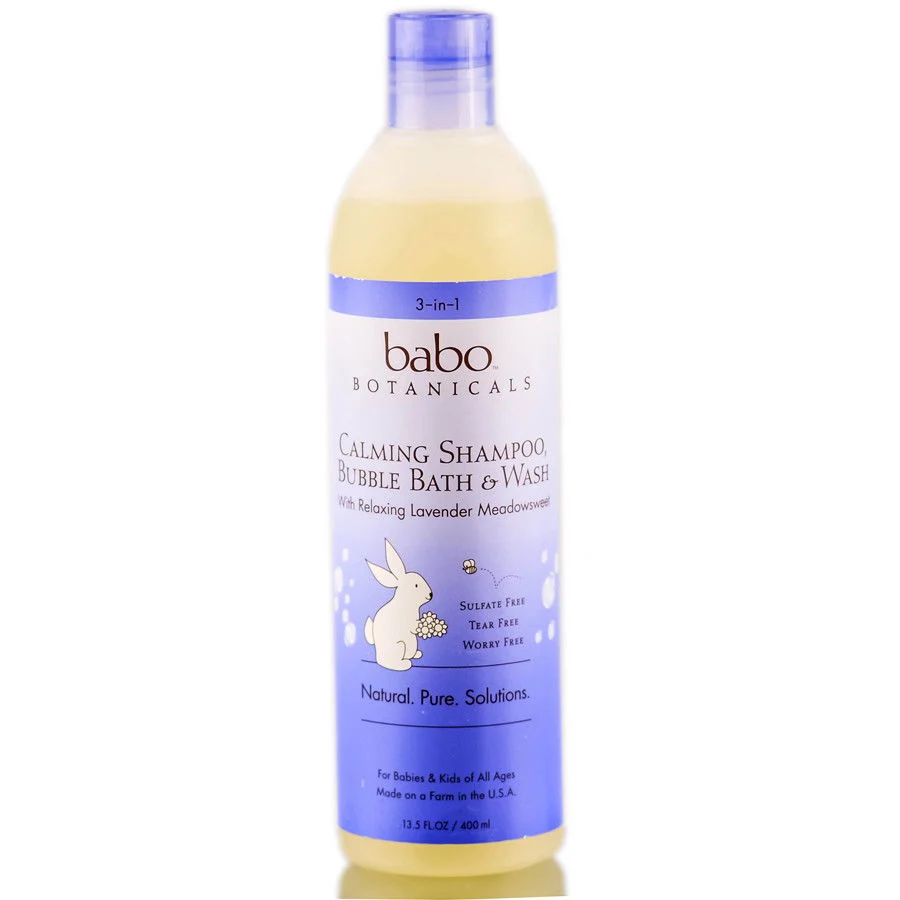3 in 1 Lavender Meadowsweet Bubble Bath, Shampoo, and Wash - 12 oz
