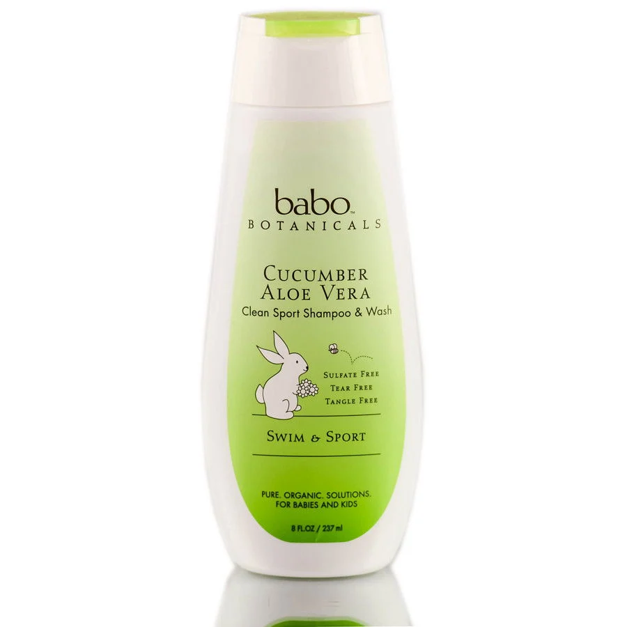 Cucumber Aloe Vera Clean Sport Shampoo and Wash - 8 oz