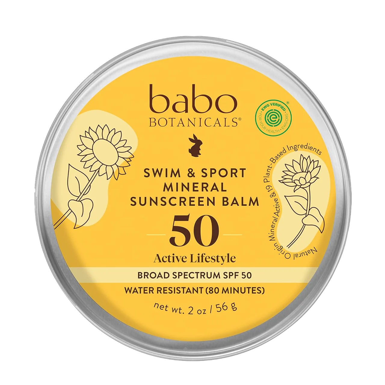 Swim & Sport Mineral Sunscreen Balm SPF 50 - 2 oz