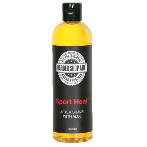 BARBER SHOP AID Sport Heat Aftershave with Aloe 13 oz