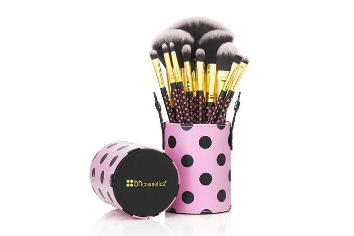 11 Pc Pink a Dot Brush Set - Option : Pink a Dot Brush Set