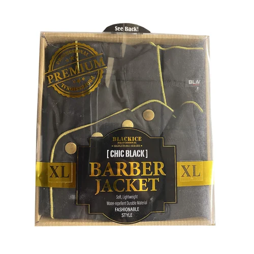 Black Ice Professional Premium Barber Jacket CHIC BLACK