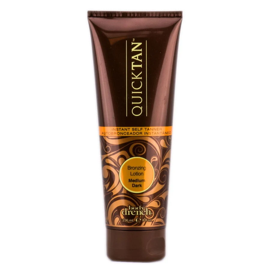 Quick Tan Instant Self Tanner Bronzing Lotion - Option : 8 oz - Medium Dark
